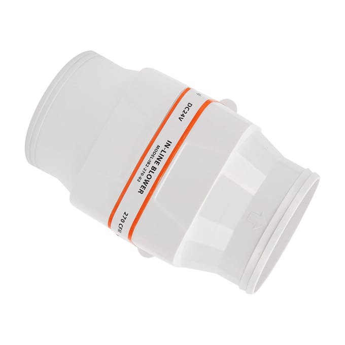 4in 270CFM Bilge Luchtblazer In-Line Elektrisch Waterdicht Wit voor Marine Boot DC 24V white