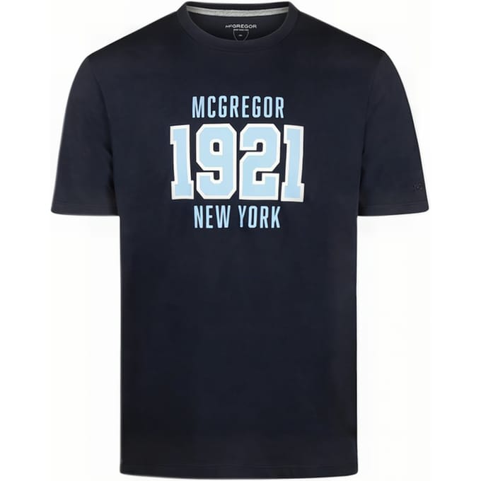 McGregor T-shirt Navy Größe: S | Bedruckte T-Shirts Outlet | Herren | Blau