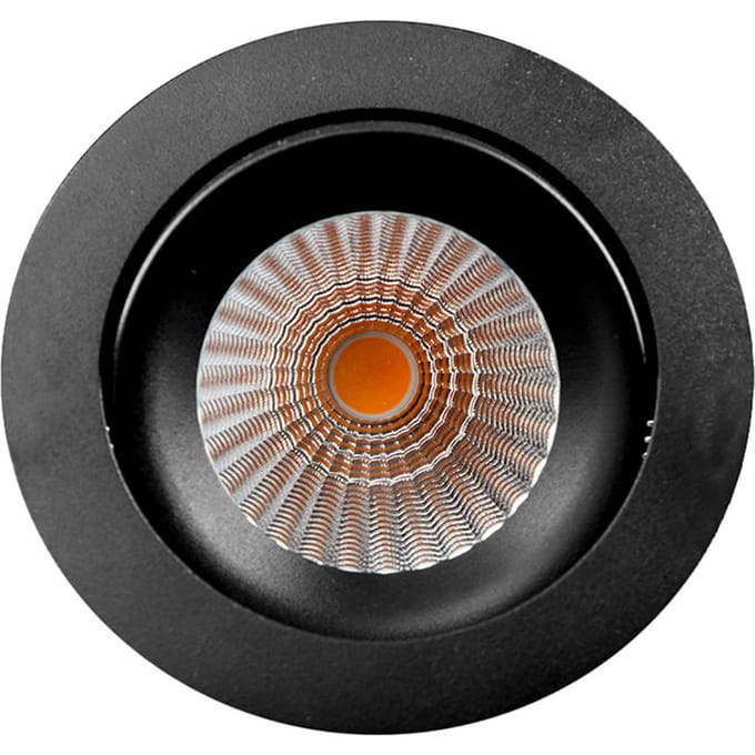 The Light Group SLC DL04 LED inbouwlamp zwart 3.000 K