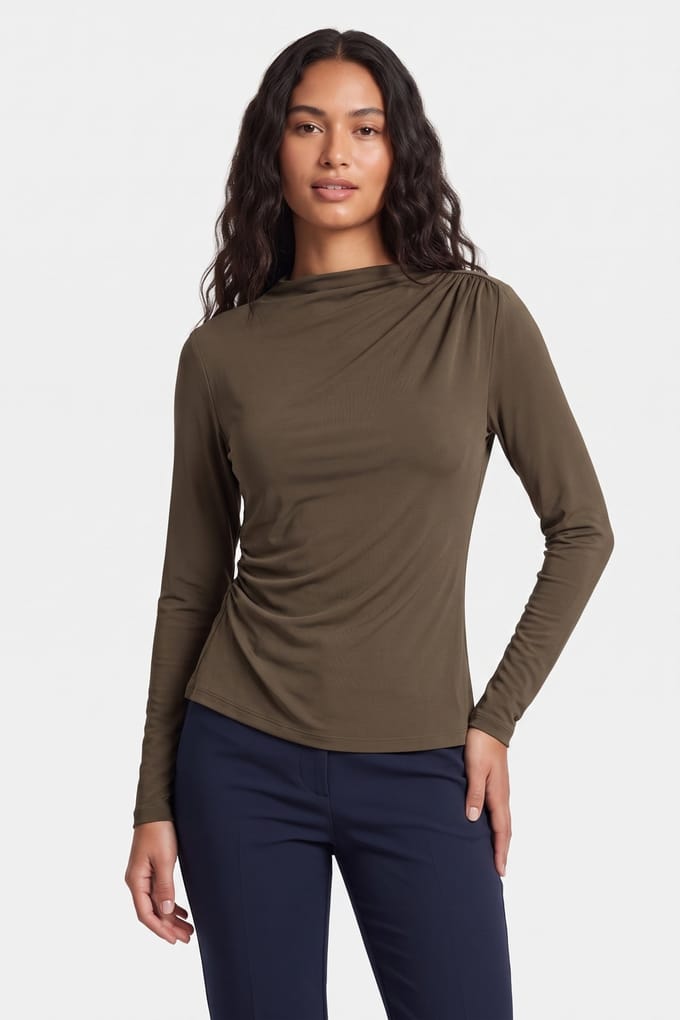 & Other Stories Es Acro Top Khaki Taglia: M | Maglie a manica lunga Outlet | Donna | Marrone