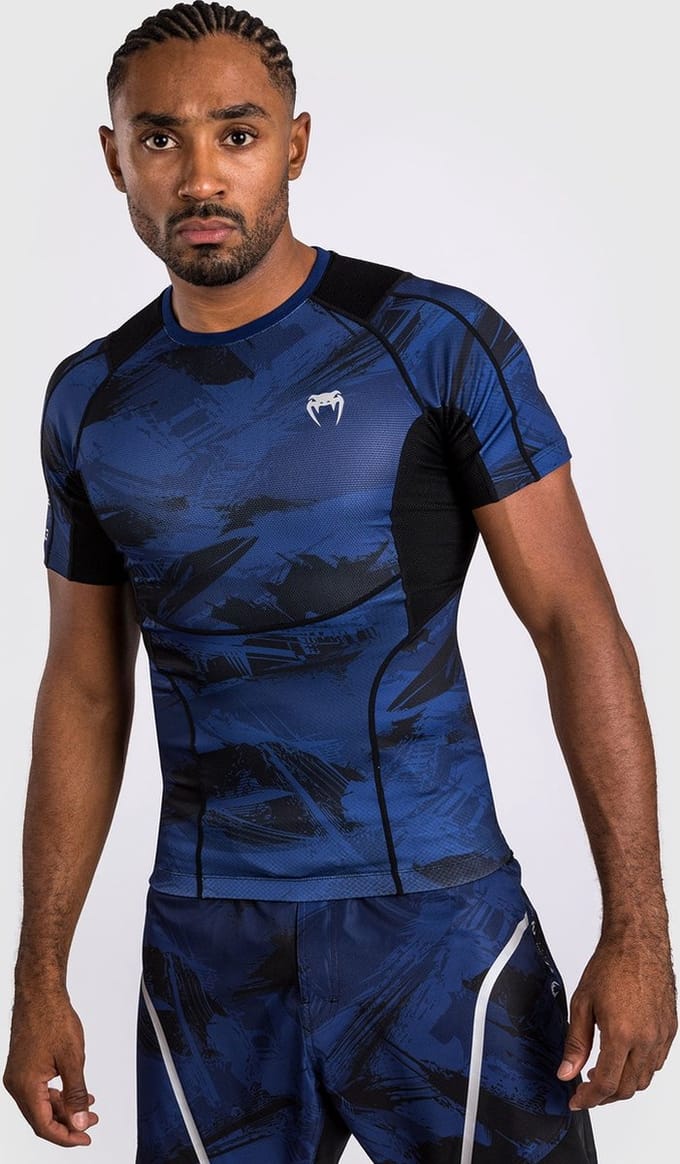 Venum Electron 3.0 Rash Guard Compressie Shirt Navy