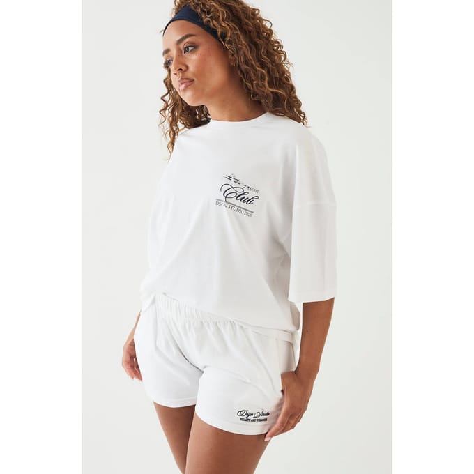 Dames Dsgn Studio Jersey Short | Wit | Maat: Medium