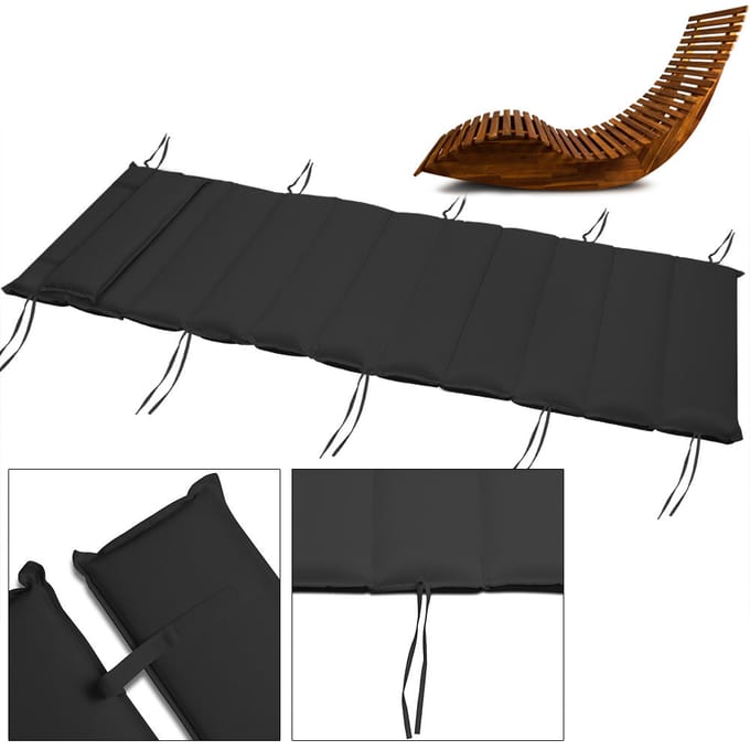Detex Tuinkussen - Waterafstotend Polyester 177x58x7cm - Antraciet