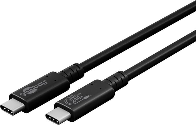 USB4 adapter C naar C kabel 20Gb/s 240W 2m