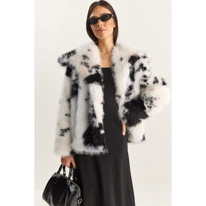 Overmaatse Faux Bont Pluche Jas
