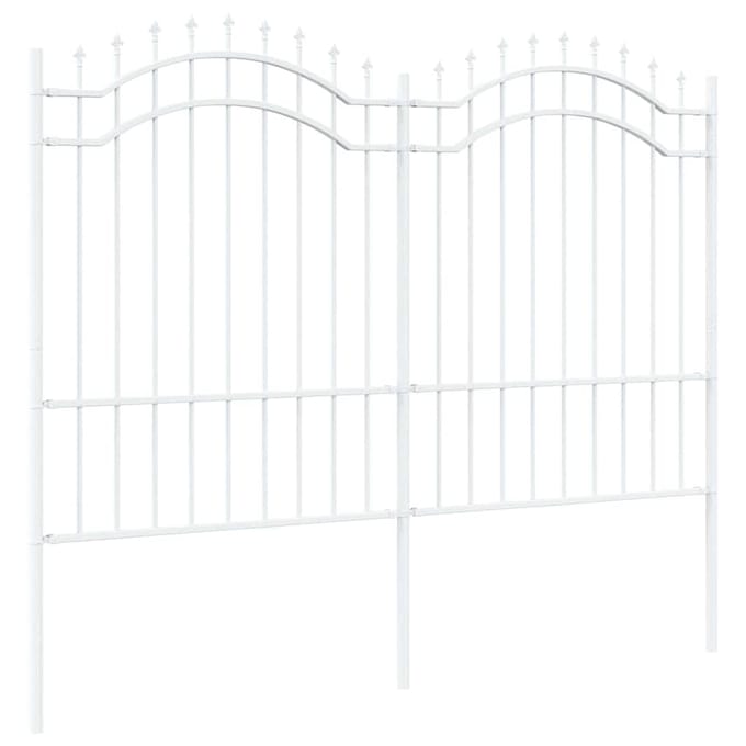 vidaXL - Tuinhek - WOERDEN - 240 - x - 190 - cm - Poedercoated - staal - Wit