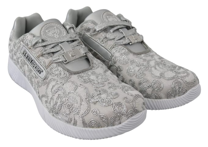 Plein Sport Vrouwen Zilver Polyester Runner Joice Sneakers Schoenen
