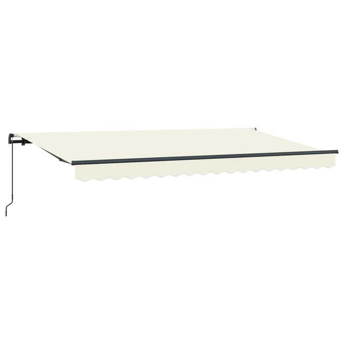 vidaXL - Uitschuifbare - luifel - Crème - 350 - x - 200 - cm - Stof