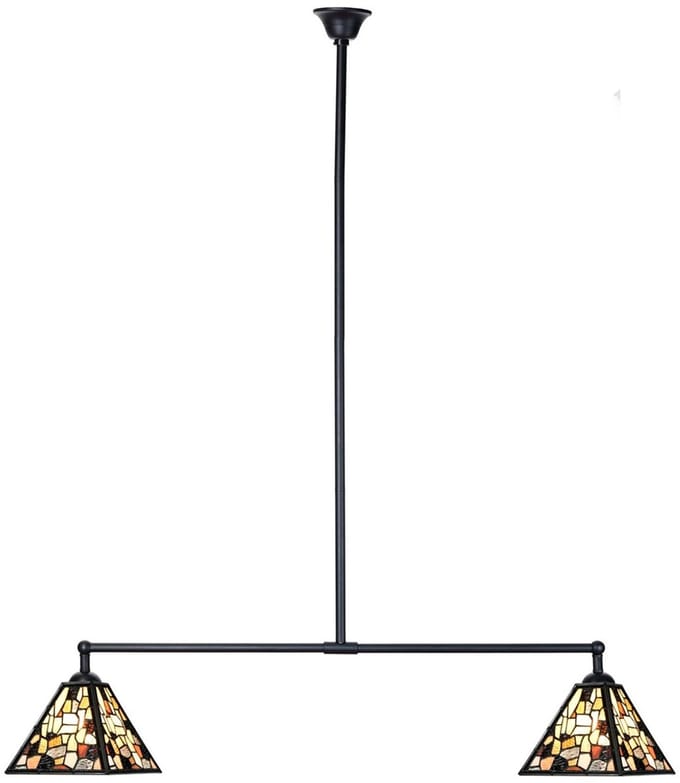 Tiffany T-lamp 2 lichts Fallingwater Small - Art Deco Trade