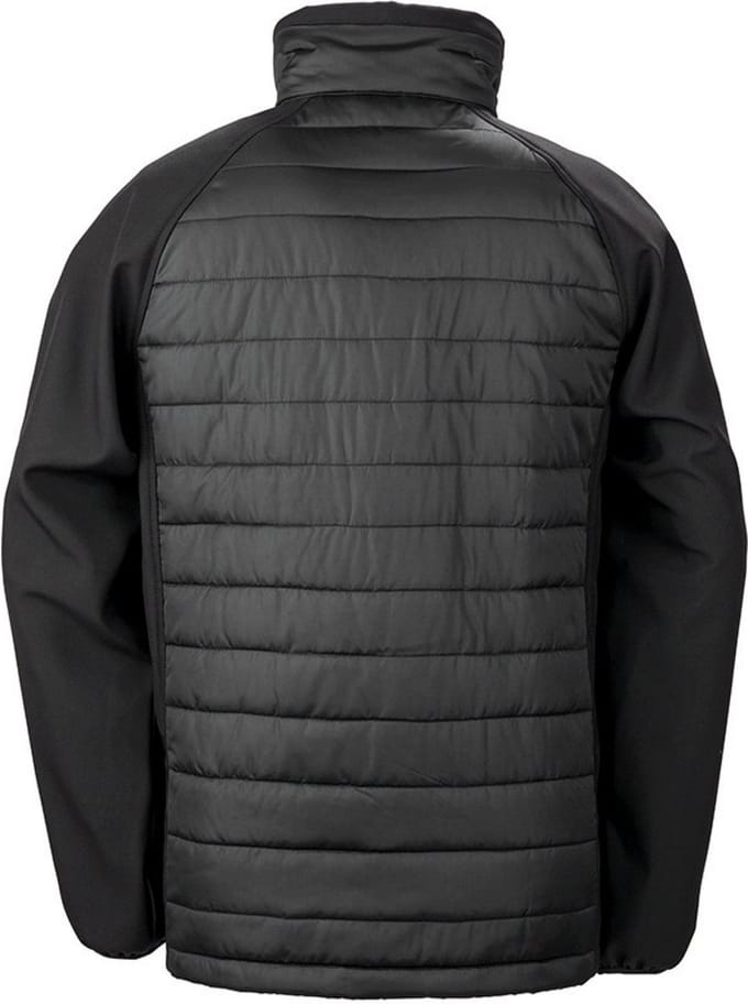 Result Recycled Compass Padded Softshell RT237 - Black/Black - L