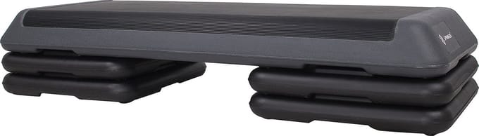 Springos Aerobic Stepper | Aerobic Step | Fitness Step | Verstelbaar | Antislip | Zwart-grijs