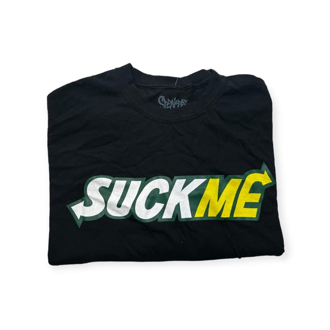Koszulka T-shirt męski okrągły dekolt SPENCER'S nadruk XL black