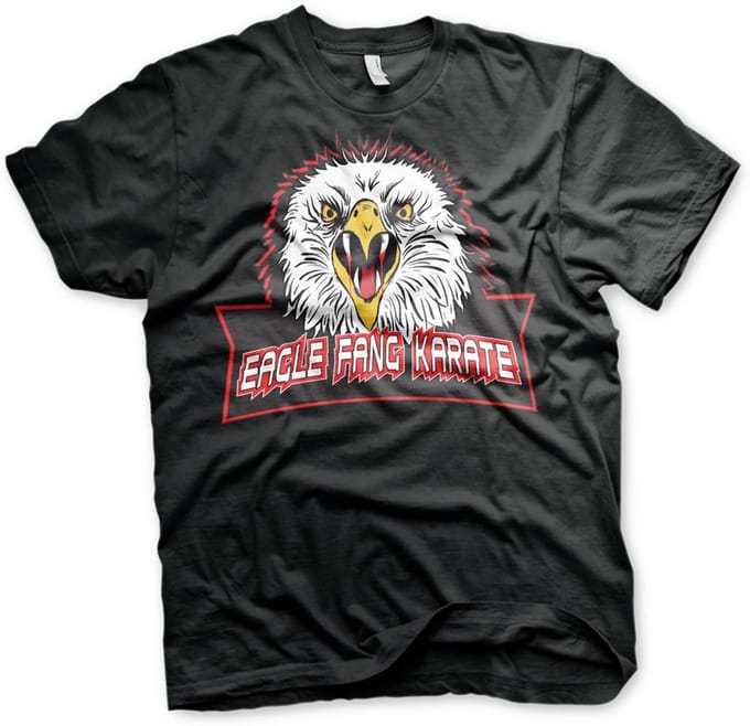 Cobra Kai Eagle Fang Karate-T-shirt, zwart