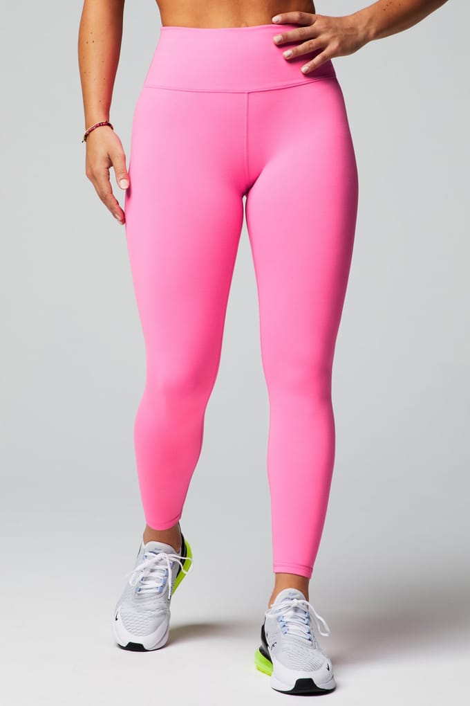 Fabletics Boost 7/8 Electric Rose/wavy Cheetah Taglia: S Short | Leggings Outlet | Donna | Rosa