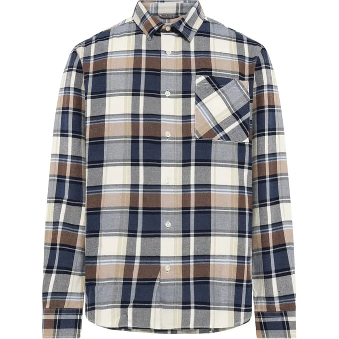 Flanellen shirt KnowledgeCotton Apparel Dune