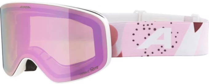 Alpina Fernie Q-Lite Junior Skibril 2025 | Wit-Roze | Categorie 2