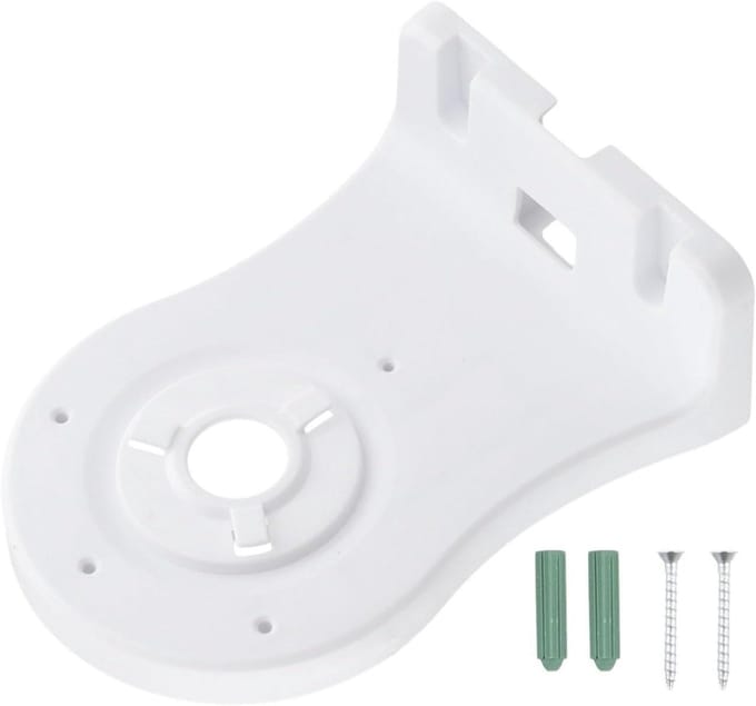 Horizontale wandhouder - Camera houder - Beveiliging thuis - Verstelbare hoek - 16 x 12 x 5 cm - Wit