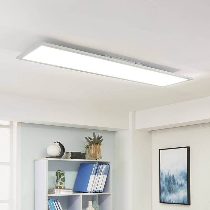 Arcchio LED paneel Lysander, 50W, CCT, 119cm, zilver