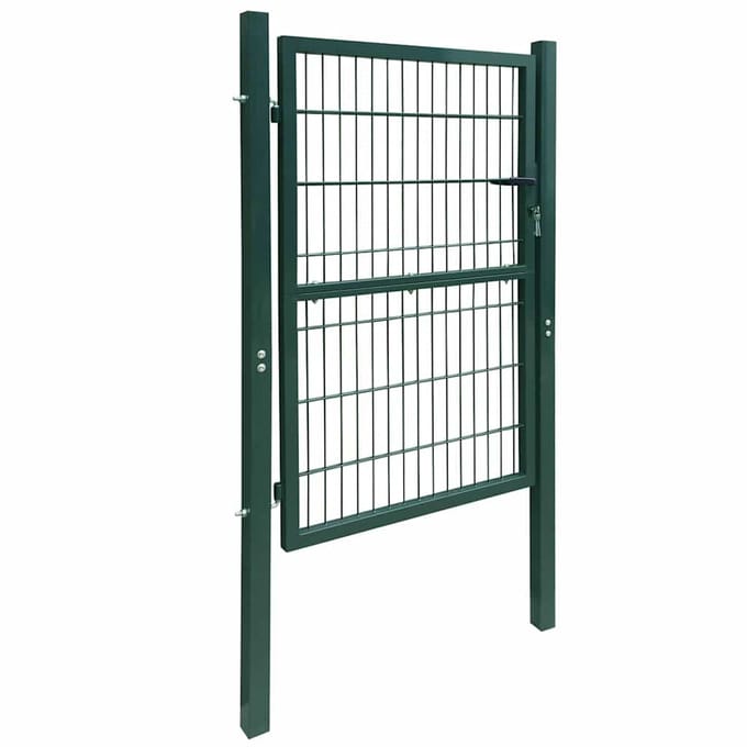 vidaXL - Hekpoort - staal - 100x200 - cm - groen