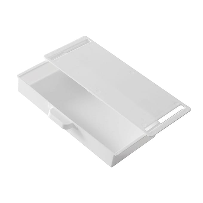 Tiroir de rangement auto-adhésif coulissant sous le bureau pour armoire, bureau ou table white