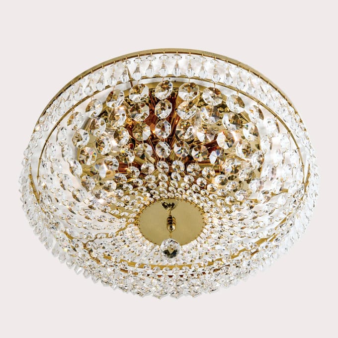ORION SHERATA - ronde plafondlamp, goud, 45 cm