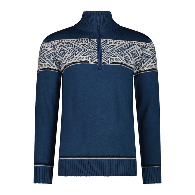 Cmp 7h77511 Half Rits Trui Blauw L Man