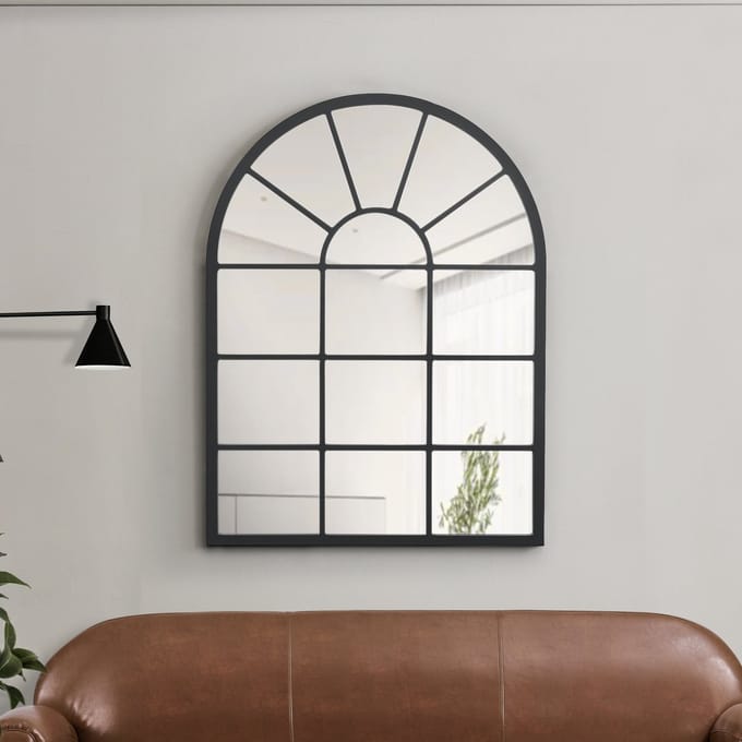 Spiegel Villalago hangend 80x60 cm zwart mat