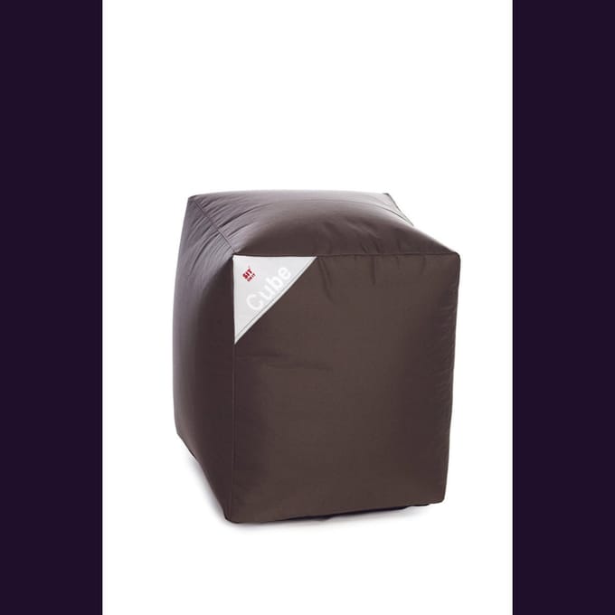 Poef zitzak Cube's Brown Sit On It ....and Joy !!