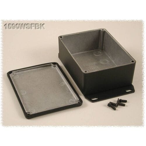 Hammond Electronics 1590WSFBK Universele behuizing 110.5 x 81.5 x 44 Aluminium Zwart 1 stuk(s)
