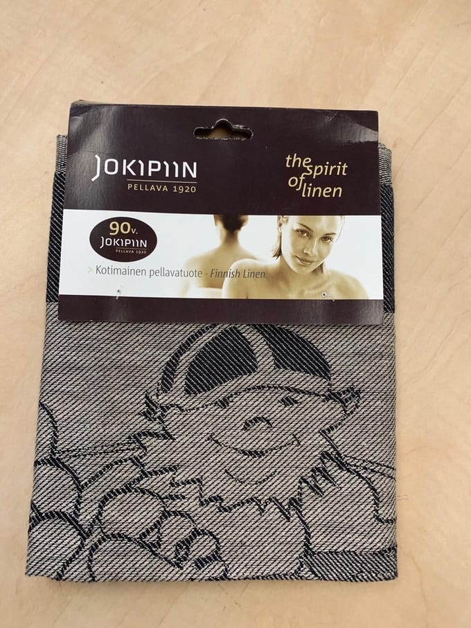 Jokipiin - Linnen handdoek - 45 bij 160 cm - sauna mannetje