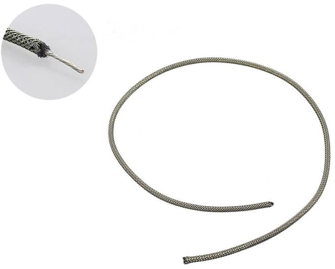 Boston PBWS1 Shielded Push Back Wire – 30 cm, Gevlochten, USA Made