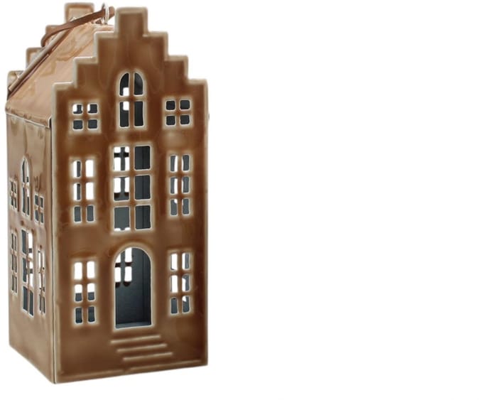 Decohanger huis bruin 6x14,5cm
