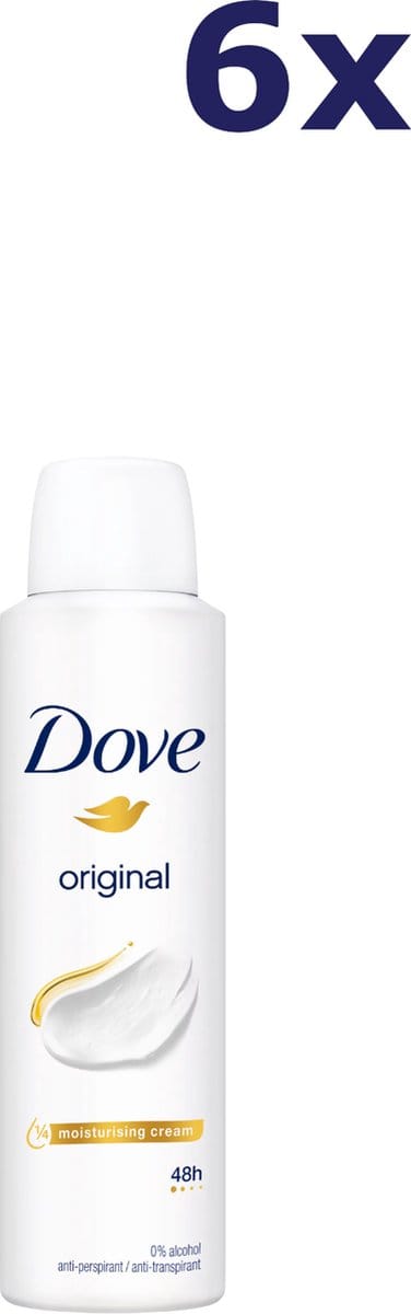 Dove - Deodorant - Spray - Original - 150ml x 6