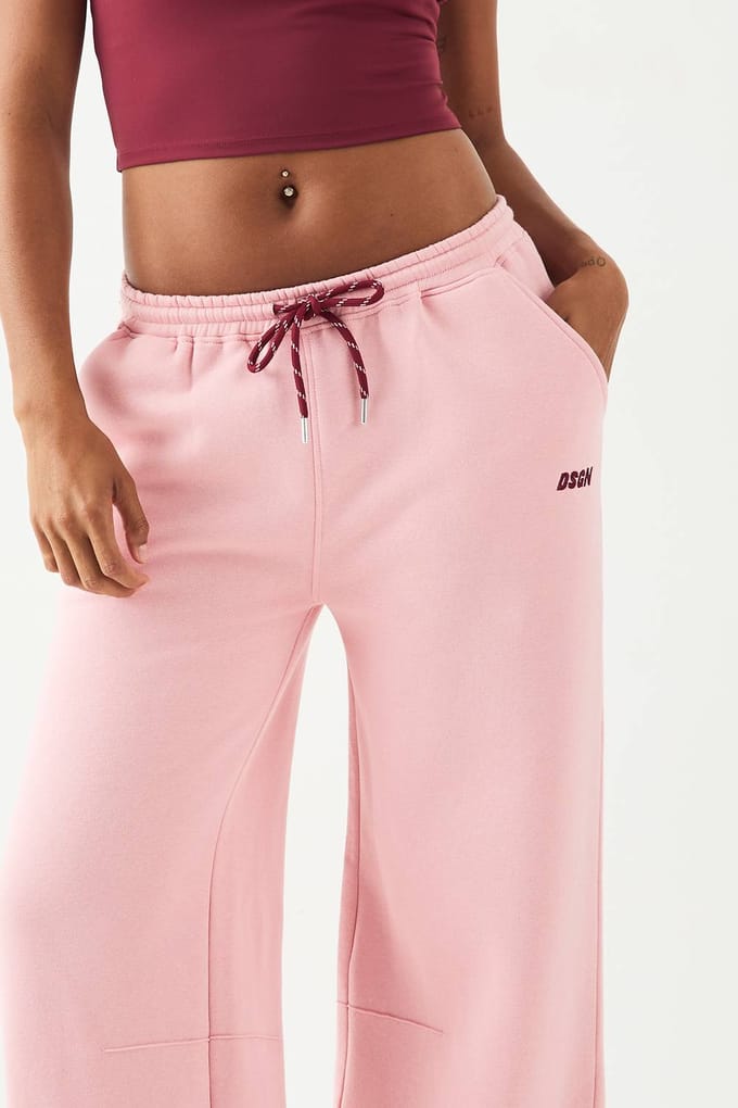 Dames DSGN Studio Sport Straight Leg Jogger | Pink | Maat: XL