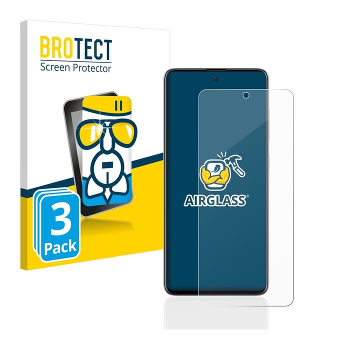 Screenprotector 3 Stuks voor Samsung Galaxy A51 Beschermglas transparant