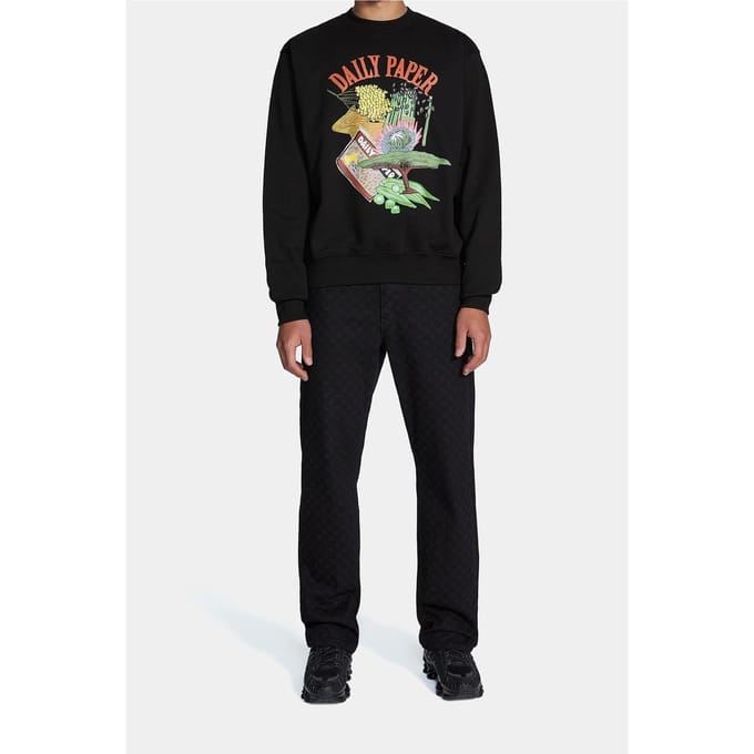 Daily Paper Hoji Sweater Black Größe: S | Pullover Outlet | Unisex | Schwarz