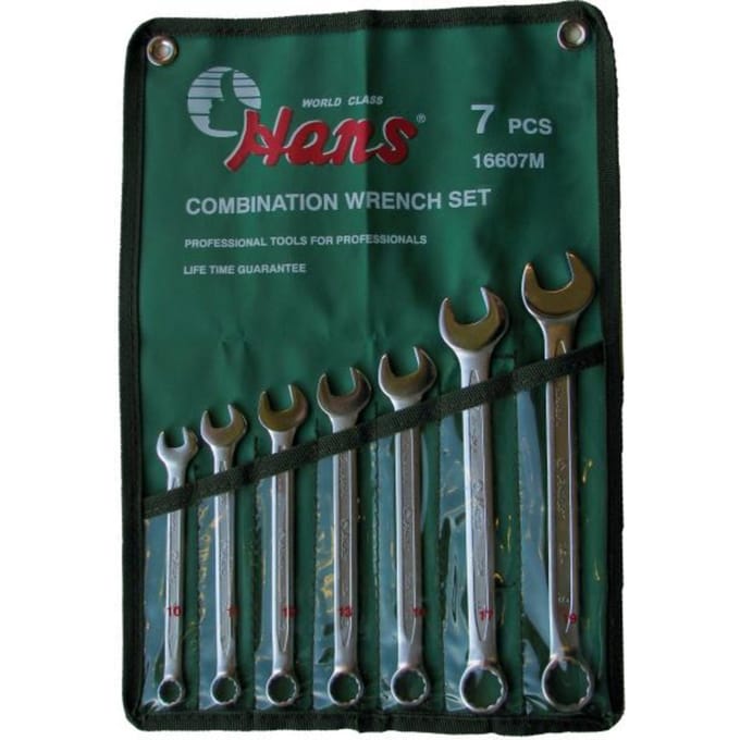 Steeksleutels, steeksleutelset HANS 7 Stk(10,11,12,13,14,17,19 mm)
