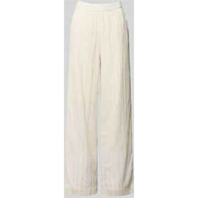 Broek met elastische band en steekzakken