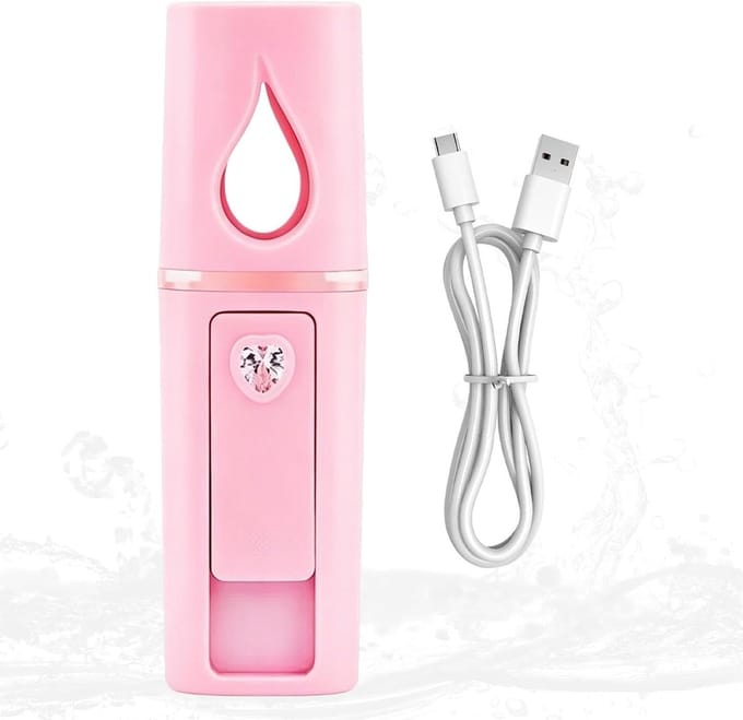 Gezichtsbevochtiger - Persoonlijke diffuser - Huid hydrateren - USB snel opladen - 20 ml reservoir - Wit