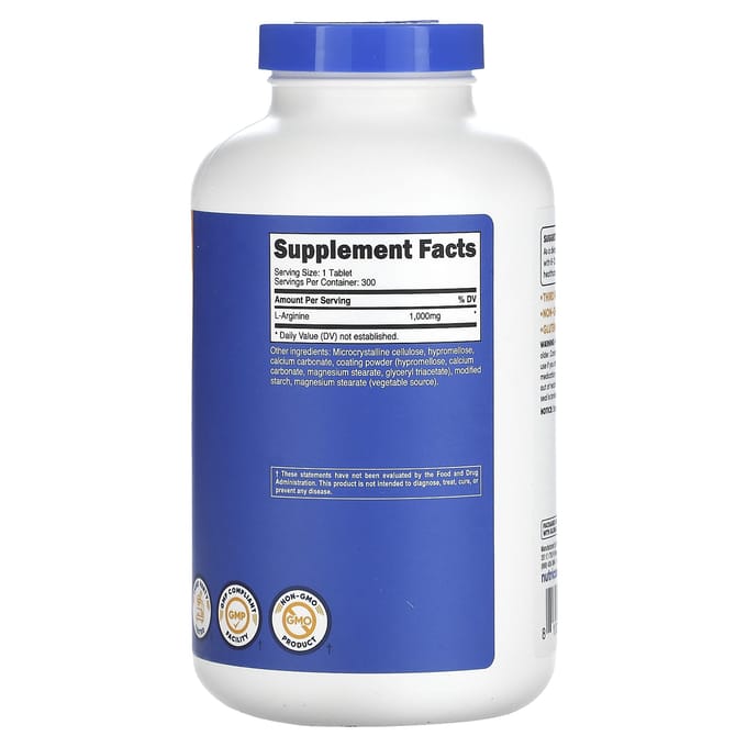 L-Arginine, 1 000 mg, 300 comprimés