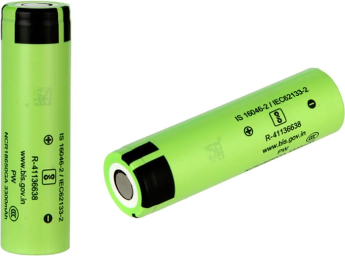 Sanyo NCR18650GA 3450mAh max 10A Groen
