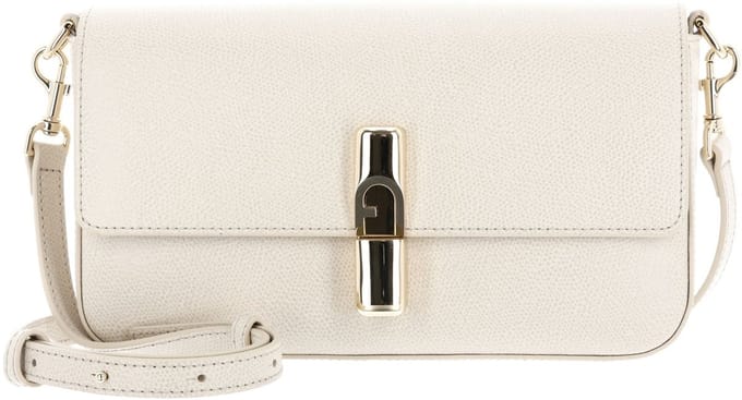 FURLA Leren schoudertas Iride Crossbody Bag Butter crème