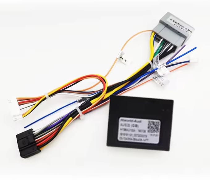 Iso kabelset met canbus decoder voor Carplay en Android autoradio | Geschikt voor o.a. Chrysler 300C, Voyager en Dodge Caliber, Ram, Jeep Compass | kabel stekker connector aansluiting verloopstekker | 2000 2001 2002 2003 2004 2005 2006 2007 2008 2009