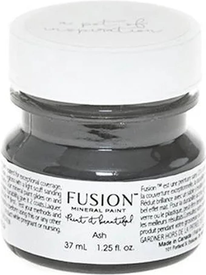 Fusion Mineral paint - meubelverf - antraciet - krijtverf - Ash - 37ml