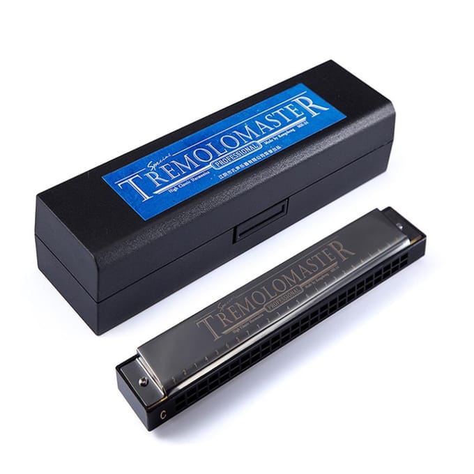 24 Gaten Tremolo Mondharmonica Stijlvol C Toon Zwart Mondorgel Harp voor zwart