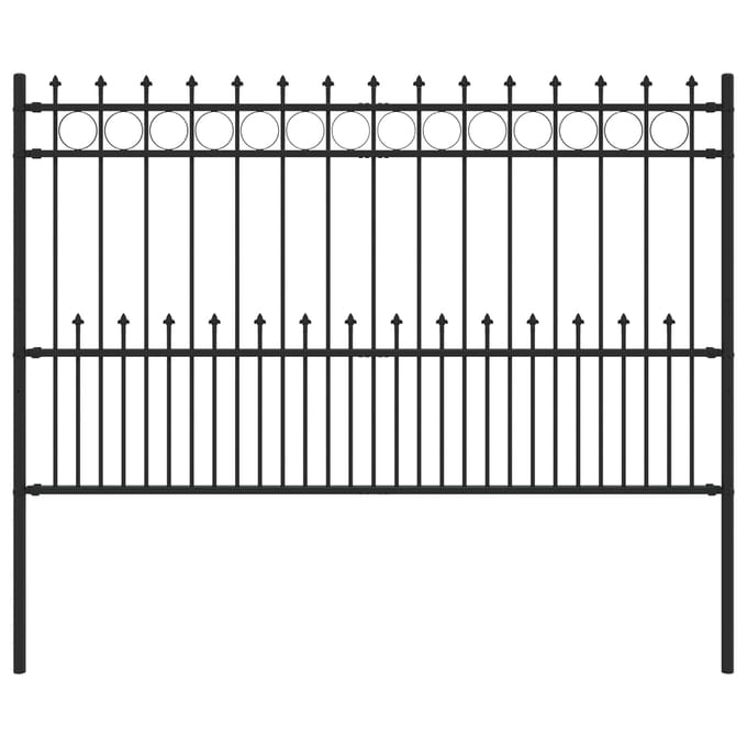 vidaXL - Spike - Ring - Omheining - HORST - 200 - x - 116 - cm - Gepoedercoat - staal