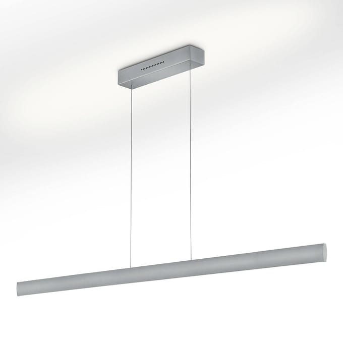 Knapstein LED hanglamp Runa, nikkel, lengte 152 cm
