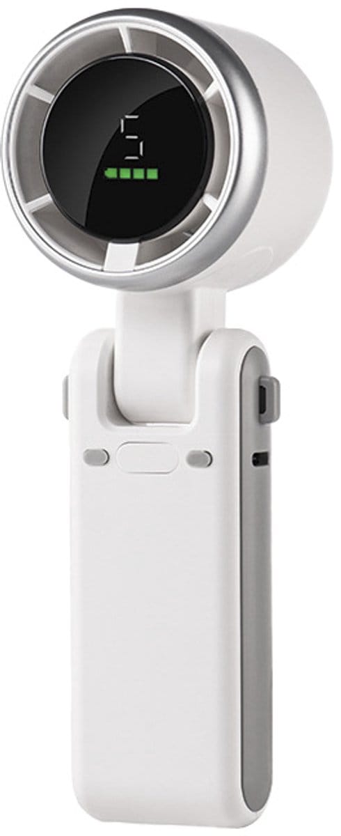 Draagbare Ventilator 5 snelheden - Portable ventilator - Hand ventilator - Mini ventilator - USB Oplaadbaar - Op batterij - Clip on - 5 Speed - Bureau ventilator - Festival ventilator - Mini Fan - Wit