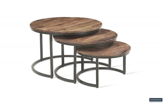 Salontafel 'Arnod' 3-delig Mango Hout