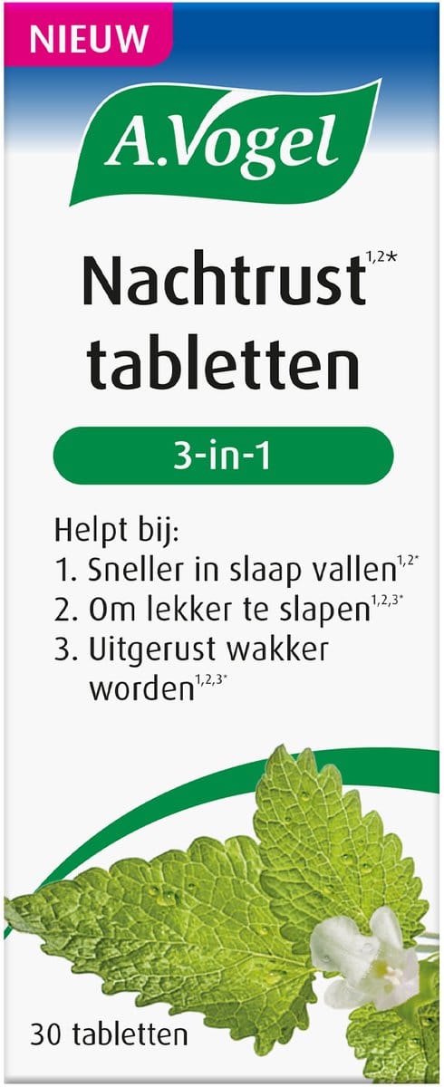 A.Vogel Nachtrust 3-in-1 - 3-in-1 slaapformule - 30 st